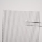 PLEXIGLAS® XT Textures, Farblos 0A000 R, Rippe (gerillt)